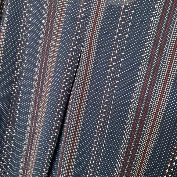 Anthropologie Pleione Semi Sheer Blouse lace up - Picture 5 of 10